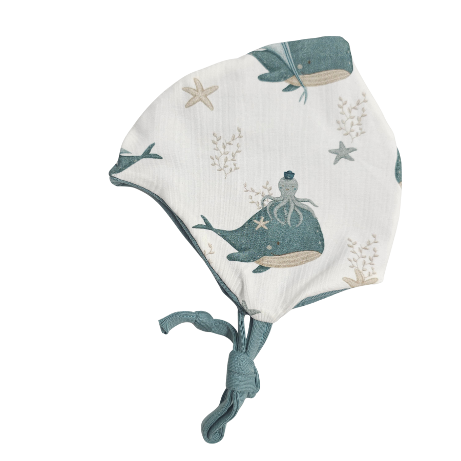 Bindemütze Küstenkind Wale Oktopus (mint)